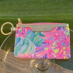 Lilly Pulitzer identification Wallet with key ring